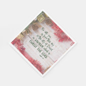 KJVルカ聖書の聖句クリスマス スタンダードランチョンナプキン (角)