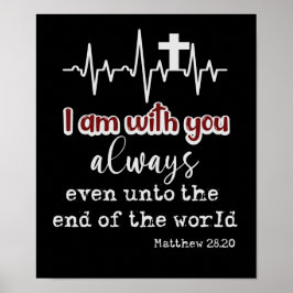 KJV感動的聖なる書物、 経典いつも一緒にいる ポスター