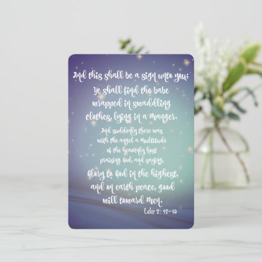 KJV神への栄光クリスマス シーズンカード (スタンド正面)