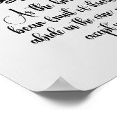 KJV聖書の聖句に従う ポスター (角)