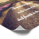 KJV聖書の聖句の家で ポスター (角)