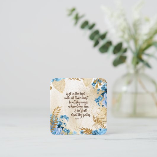 KJV聖書の聖句を信頼する エンクロージャーカード (スタンド正面)