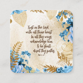 KJV聖書の聖句を信頼する エンクロージャーカード