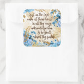 KJV聖書の聖句を信頼する スクエアシール (バッグ)