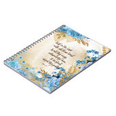 KJV聖書の聖句を信頼する ノートブック (左側)