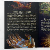 KJV聖書 三つ折りカード Hearken and Seek the LORD God (内部最初)