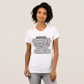 (KJV) ペトロの第一の手紙 2:24 聖書の言葉 Tシャツ (正面フル)