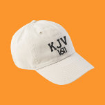 KJV 1611白黒ベースボールハット 刺繍入りキャップ<br><div class="desc">神のシンプル保存されたKJV 1611王ヤコブ聖書に対するあなたの愛のは、まだ深い宣言。白黒.</div>