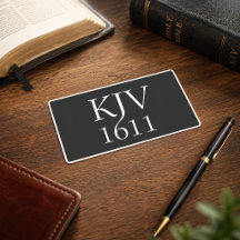 KJV 1611 黒と白のクリスチャングッズ