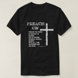 KJV 2ティモシー引用文で説教聖なる書物、 経典 Tシャツ
