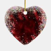 KJV Bible Verseとの愛の選択 セラミックオーナメント (裏面)