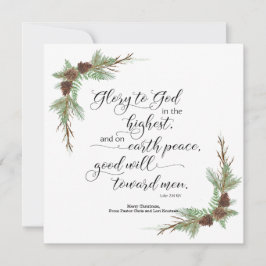 KJV Bible Verseのクリスマスカード シーズンカード