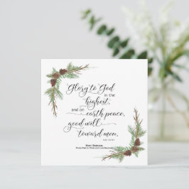 KJV Bible Verseのクリスマスカード シーズンカード