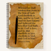 KJV Bible Verseのスパイラルノート ノートブック (正面)