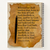 KJV Bible Verseのスパイラルノート ノートブック (裏面)