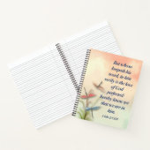 KJV Bible Verseのスパイラルノート ノートブック (内部)