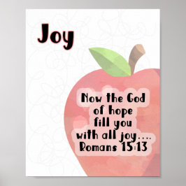 KJV Fruit of the Spirit Poster - Joy ポスター