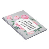 KJV Psalm Pink Peony Woman's Devoptional Journal ノートブック (右側)