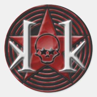 KKスターのロゴシール（丸） ラウンドシール