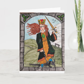 KK Hanneganによって作成されるRetabloからのSt Dymphna カード