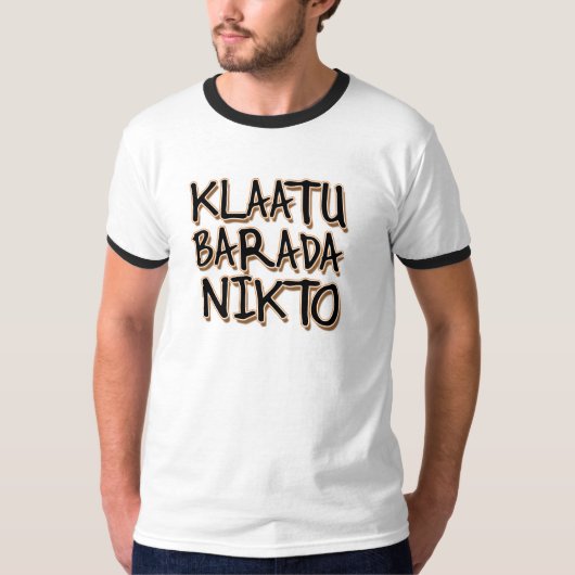 KLAATU BARADA NIKTO Tシャツ (正面)