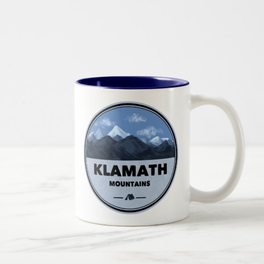 Klamath Mountains California Oregon Camping ツートーンマグカップ (右)