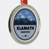 Klamath Mountains California Oregon Camping メタルオーナメント (右)
