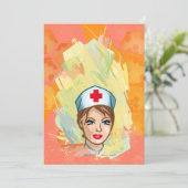 Klappkarte - Krankenschwester 招待状 (スタンド正面)