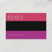 Klar, farbig, deutlich 名刺 (正面)