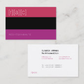 Klar, farbig, deutlich 名刺 (正面/裏面)