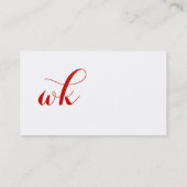 Klar und支配的な名刺 名刺 (裏面)