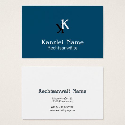 Klassisch blau  (正面&裏面)