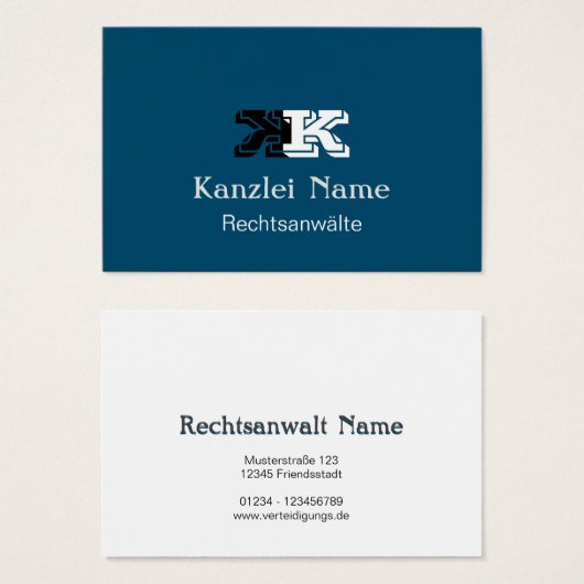 Klassisch blau  (正面&裏面)