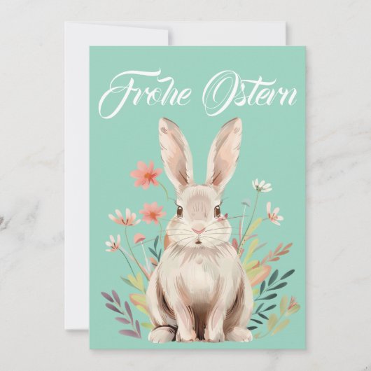 Klassische Osterkarte "Frohe Ostern" シーズンカード (正面)