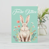 Klassische Osterkarte "Frohe Ostern" シーズンカード (スタンド正面)