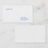 Klassische Visitenkarte 名刺 (正面/裏面)