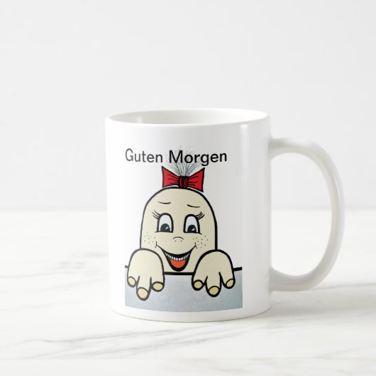 Klassische, weiße Tasse コーヒーマグカップ (右)