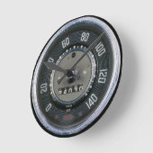 Klassischer Käfer Tachometer Oldtimer ラウンド壁時計 (傾斜)
