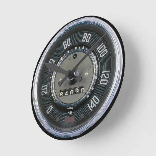 Klassischer Käfer Tachometer Oldtimer ラウンド壁時計 (傾斜)