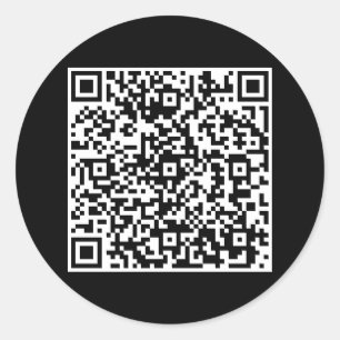 Klassischer Rundaufkleber mit固有em QRコード ラウンドシール