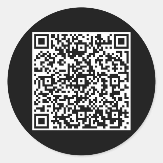 Klassischer Rundaufkleber mit固有em QRコード ラウンドシール (正面)