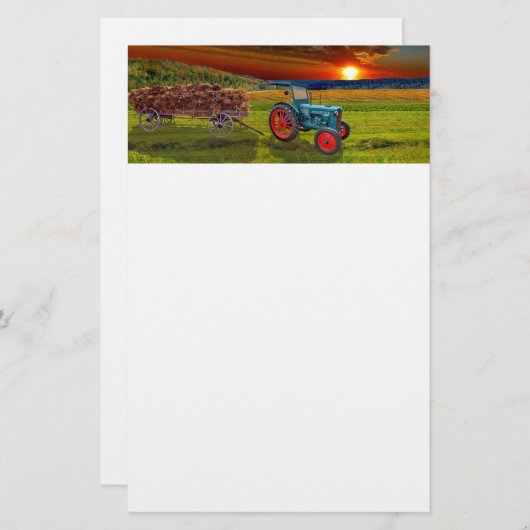 "Klassischer Trecker" 便箋 (正面/裏面)