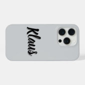 Klaus Mens Name, iPhoneケース (裏面横)