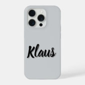 Klaus Mens Name, iPhoneケース (裏面)