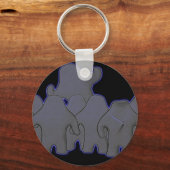 Klay Worldダークキーチェ白熱［赤熱］光を放つーン キーホルダー (正面)