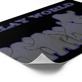 Klay World Poster Black Glow ポスター (角)