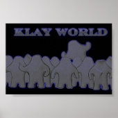 Klay World Poster Black Glow ポスター (正面)