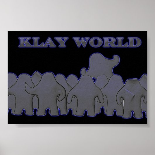 Klay World Poster Black Glow ポスター (正面)