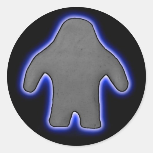 Klayman Dark Glowスタンプ ラウンドシール (正面)