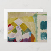 Klee -インテリアと時計、抽象芸術アート、 ポストカード (正面/裏面)